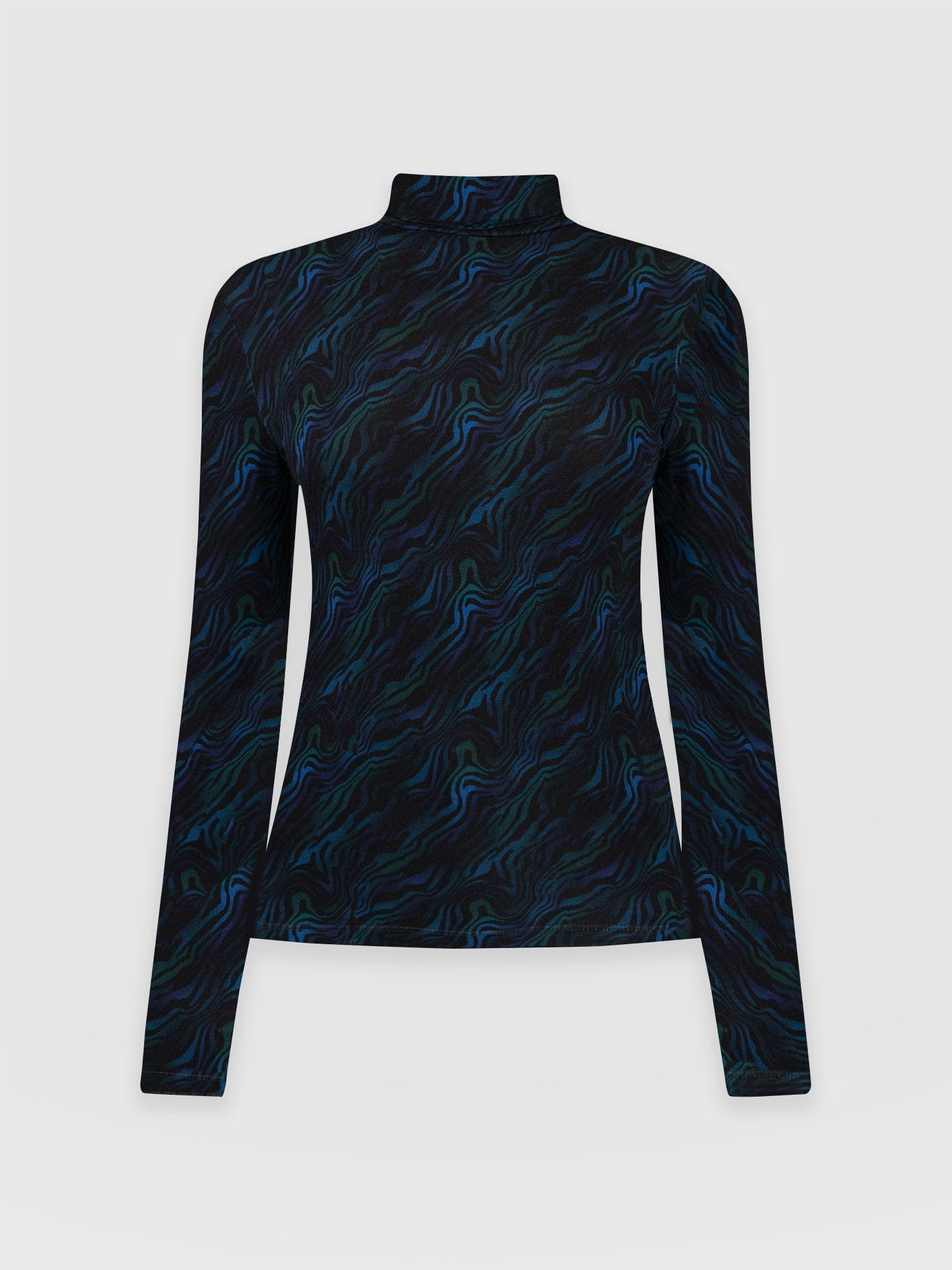 Tempest Roll Neck Top - Galactic Wave